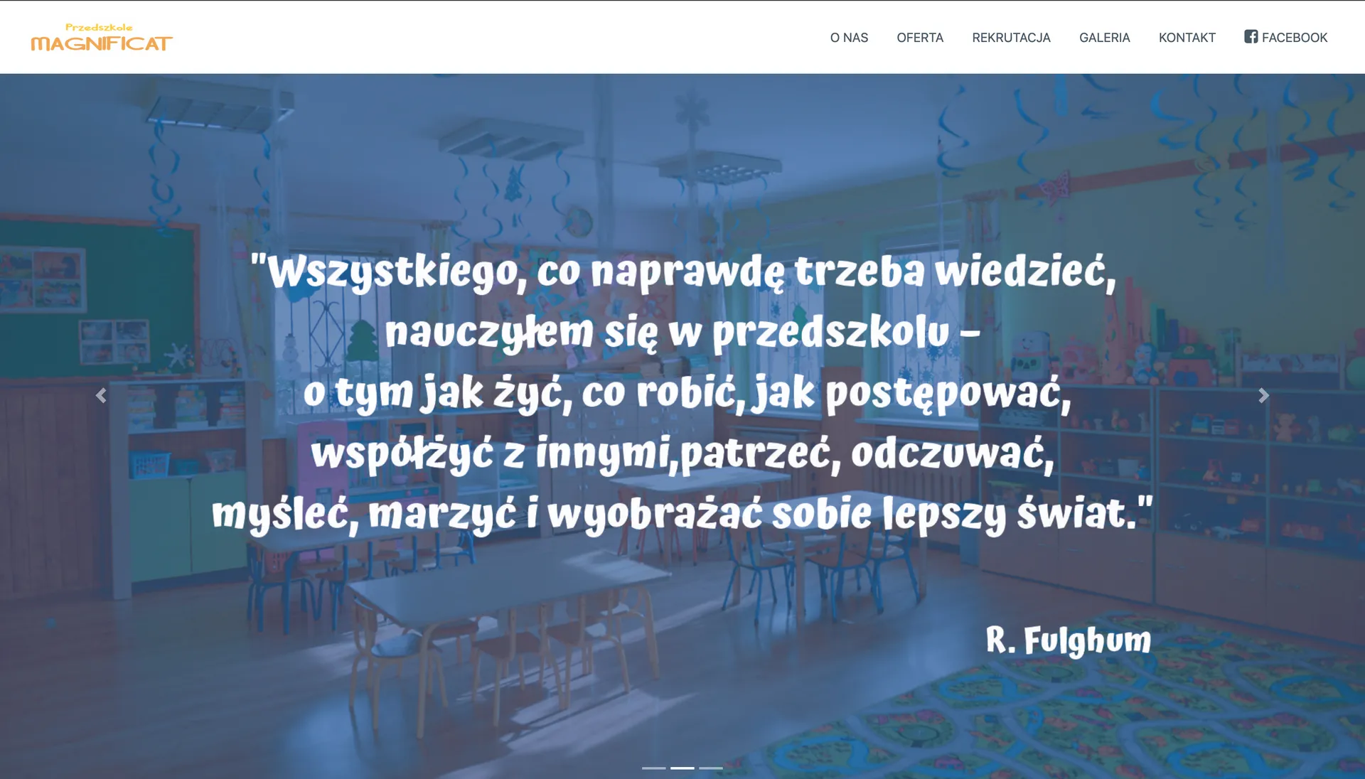 Oficjalna strona internetowa Prywatnego Przedszkola „Magnificat”